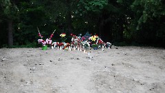 5. На месте, где находился  мемориал советским десантникам в Мерекюла после 'преноса'. Фото -  Александр Хмыров, 17 августа 2022 г.