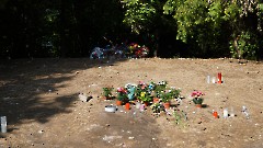 7. На месте, где находился  мемориал советским десантникам в Мерекюла после 'преноса'. Фото -  Александр Хмыров, 23 августа 2022 г.