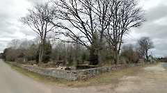 Rapla kalmistu - vaade kagunurgast aedade algusest. Foto A. Rospu, 18.04.2024.