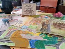 На подведении итогов конкурса детского рисунка