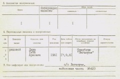 2. Ида-Вируский уезд. Воинское захоронение № 15 на кладбище Люганузе. Учётная карточка воинского захоронения.