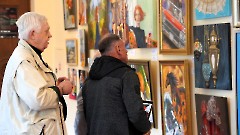 11. На открытии выставки «2005-2025. Ушедшая эпоха». Таллин, Центр культуры (Мере пст.5), 23 сентября 2025 г. Фото- Александр Хмыров