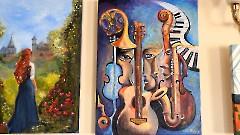 32. На открытии выставки «2005-2025. Ушедшая эпоха». Таллин, Центр культуры (Мере пст.5), 23 сентября 2025 г. Фото- Александр Хмыров