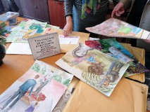 На подведении итогов конкурса детского рисунка