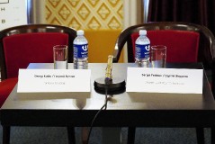 В Зеркальном зале Русского театра состоялась пресс-конференция по случаю открытия 74-го театрального сезона