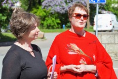 В день русского языка у памятника А.С.Пушкину