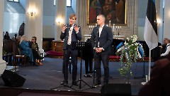 20. Концертное богослужение, посвящённое 108-й годовщине Эстонской Республики. Церковь Олевисте, 21 февраля 2026 г. Фото Урмас Роос