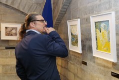 Открытие выставки молдавского художника Семена Замши
