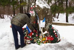 Памятный митинг на месте высадки советского морского десанта в 1944 г. Мерекюла, 14 февраля 2019 г.