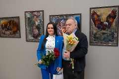 05. Открытие выставки Сергея Минина -Калевала и северные мотивы-. Центр культуры -Кая-, 21 февраля 2025 г. Фото - Урмас Роос 