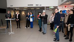 13. Открытие выставки Сергея Минина -Калевала и северные мотивы-. Центр культуры -Кая-, 21 февраля 2025 г. Фото - Урмас Роос 