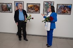14. Открытие выставки Сергея Минина -Калевала и северные мотивы-. Центр культуры -Кая-, 21 февраля 2025 г. Фото - Урмас Роос 