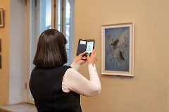 18.На открытии выставки Ирины Божерьяновой «Путешествие к себе». Центр русской культуры, 4 марта 2025 г. Фото - Урмас Роос