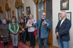 25.На открытии выставки Ирины Божерьяновой «Путешествие к себе». Центр русской культуры, 4 марта 2025 г. Фото - Урмас Роос