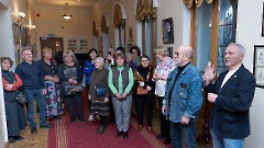27.На открытии выставки Ирины Божерьяновой «Путешествие к себе». Центр русской культуры, 4 марта 2025 г. Фото - Урмас Роос