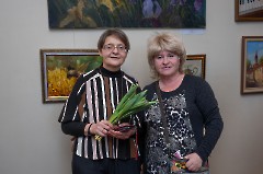 39.На открытии выставки Ирины Божерьяновой «Путешествие к себе». Центр русской культуры, 4 марта 2025 г. Фото - Урмас Роос