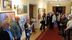 02. На открытии выставки «2005-2025. Ушедшая эпоха». Таллин, Центр культуры (Мере пст.5), 23 сентября 2025 г. Фото- Александр Хмыров