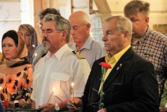 Освящение мемориальной доски в память о моряках, погибших во время Таллинского перехода