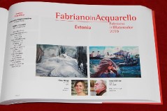 Выставка эстонских художников, участников Международного фестиваля акварели в Италии