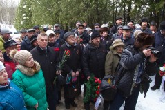 Памятный митинг на месте высадки советского морского десанта в 1944 г. Мерекюла, 14 февраля 2019 г.