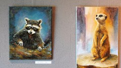 Итоговой выставкой завершился проект «Художники в гостях у зоопарка»