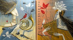 42. Открытие выставки «Музыка зимних праздников» в Театральной галерее. 6 ноября 2025 г. Фото- Александр Хмыров